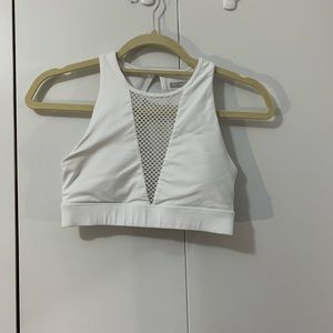 White sports bra